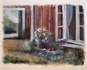 Fönster på vid gavel