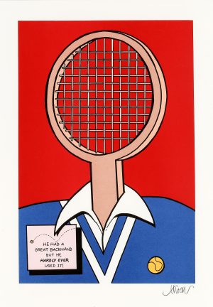 He had a great backhand but he hardly ever used it