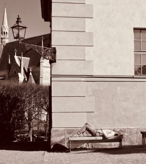 Kvinna i solgass, Vitterhetsakademin