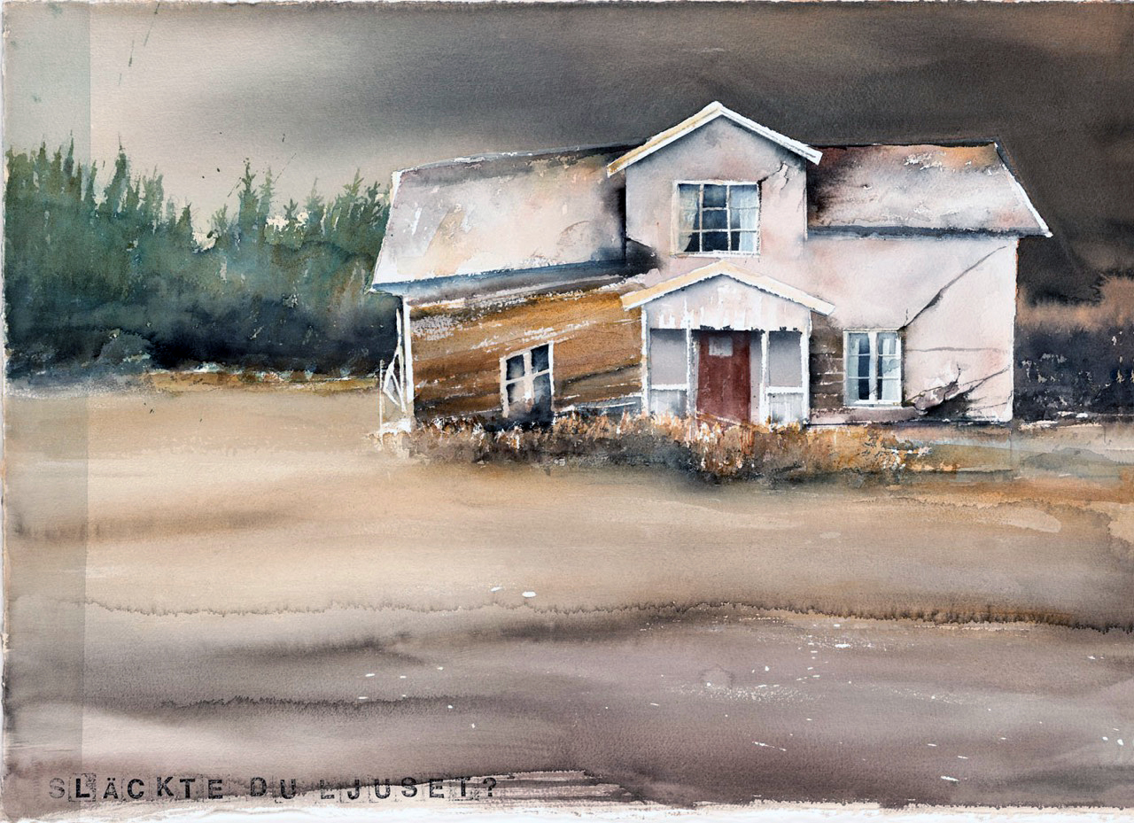 Släckte du ljuset - Giclée